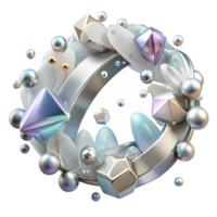 extraordinary abstract Silver Bracelet Delicate Design Transparent Background Cutout original png