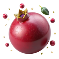 beautiful vintage Single Cranberry Front View Isolated Transparent Background high resolution png