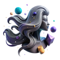 wonderful minimalist Single Feather Floating in Space Cutout Transparent Background premium png