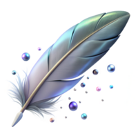 vibrant rustic Single Feather with Soft Texture Transparent Background premium png