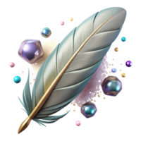 serene classic Single Feather Isolated with Fine Details authentic png