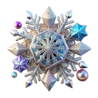stunning rustic Single Snowflake Intricate Design Transparent Background png