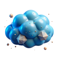 impressive traditional Sky Blue Cloud Formation Isolated Element with Transparent Background high resolution png