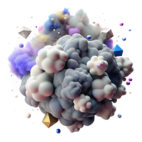 magnificent rustic Smoke Harmony of Chaos Texture Isolated authentic png