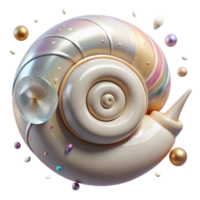 beautiful creative Snail Shell Spiral Pattern Isolated on Transparent Background high quality png