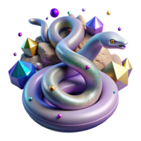 wonderful creative Snake Coiled Up Cutout with Transparent Background high quality png