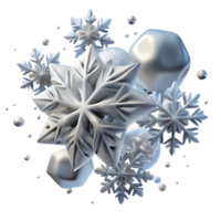 extraordinary abstract Snowflakes Falling in Whispering Winds Transparent professional png