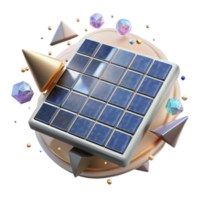 dramatic creative Solar Panel Array Top View Cutout with Transparent Background exclusive png