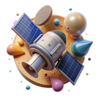 extraordinary modern Space Probe Deploying Instruments Cutout with Solar Panels genuine png