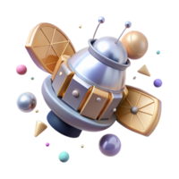 extraordinary rustic Space Probe with Transparent Background original png