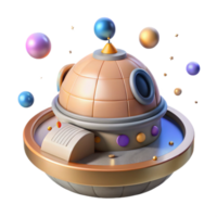 elegant minimalist Space Station Cupola Cutout with Panoramic View exclusive png