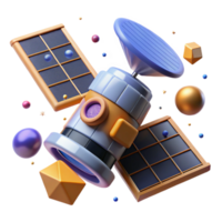 extraordinary vintage Space Station Solar Array Panels Rotating Cutout high resolution png