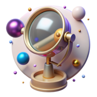 extraordinary traditional Space Telescope Mirror Cutout with Reflective Coating high quality png