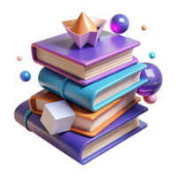 stunning vintage Stack of Books Angled View Cutout high resolution png