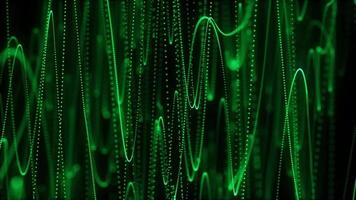 Abstract particles background with many lines. video