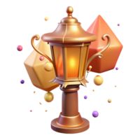 elegant abstract Urban Street Lamp with Warm Glow Transparent Background high resolution png