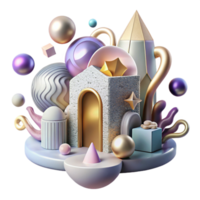 impressive rustic Whispering Walls Illustration with Mysterious Vibe Transparent Background premium png