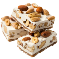Delicious and Nutritious Almond and Peanut Candy with a Creamy Texture and Crunchy Nuts png