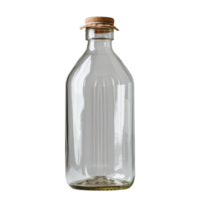klar Glas Flasche mit Kork Stopper auf . zum vielseitig Verwendet im Design und Fotografie png