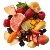 Assorted Fresh Fruits Displayed Artistically on a . for Healthy Cuisine Ideas png