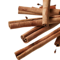 Natural Cinnamon Sticks on Light Background Perfect for Culinary and Aromatic Uses png