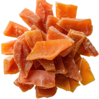 Dried Mango Slices Stacked Together on a . with Textured Surface png