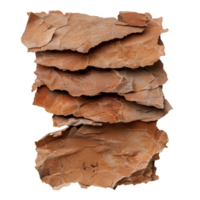 Layers of Natural Terracotta Stone Surface with Cracks and Texture for Design and Background Use png