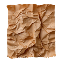 Crumpled Brown Paper Texture Background for Creative Design and Art Projects png