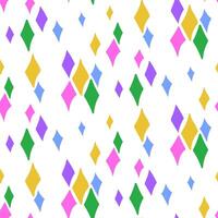 diamond pattern in Mardi Gras colors. seamless texture is suitable for projects related to carnival celebrations, festivals and bright holidays. It is used in design, decor, events and celebrations. vector