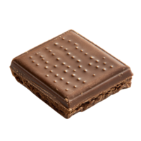 Sweet Chocolate Wafer Square on transparent background png