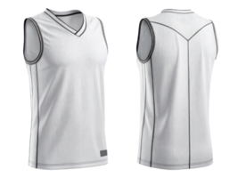 Elevate your game with this stylish basketball jersey mockup featuring sleek design and breathable fabric perfect for athletes png