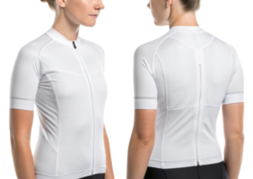 stylish cycling jersey mockup showcasing sleek design and breathable fabric perfect for performance and comfort on road png