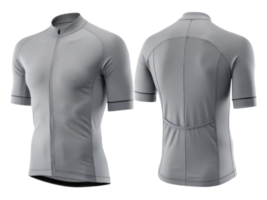 sleek cycling jersey mockup in stylish gray color showcases its modern design and functionality for avid cyclists png