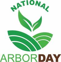 National arbor day logo vector