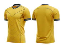 vibrant soccer jersey mockup featuring sleek design and bold chevron patterns, perfect for showcasing team spirit and style png