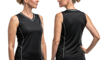 sleek volleyball jersey template designed for athletes, showcasing modern fit and style that enhances performance and comfort png