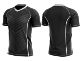 sleek black volleyball jersey template designed for athletes, featuring modern chevron pattern that enhances performance and style png