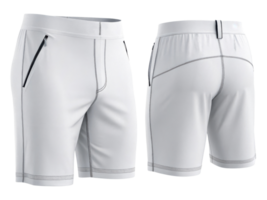 Stylish shorts mockup featuring sleek design with functional pockets and comfortable fit perfect for active wear enthusiasts png