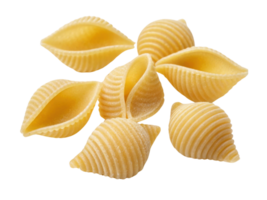 Delicious pasta shells in various shapes and sizes, perfect for filling with sauces or ingredients, showcasing their unique texture and form png