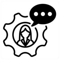 consultant icon in black color concept vector