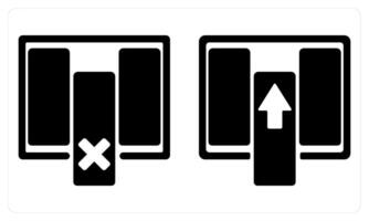 Delete Column and Insert Column in black color vector
