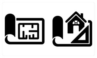 black Print and Design Home in black color vector