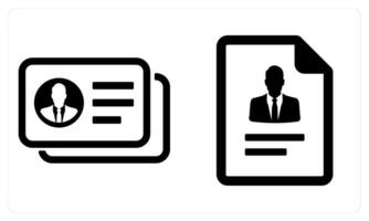 Human Database and Profile in black color vector