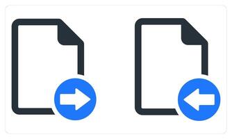 Send File and Receive File in blue color vector