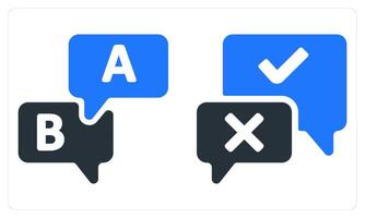 Option and Choice in blue color vector