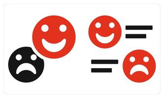 Response and Feedback in red color vector