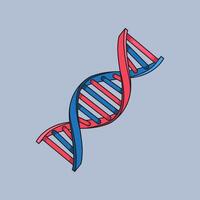 DNA Spiral Helix Icon design illustration and icon for website, digital and print vector