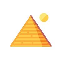 The great pyramid of giza icon vector