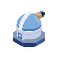 A blue and white dome with a lock on it vector