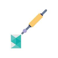 A drawing of a pen and a piece of paper vector